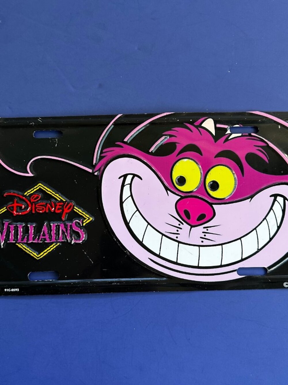 Disney Villains Cheshire Cat Vanity Plate 91C-0592 Alice Wonderland US Stock